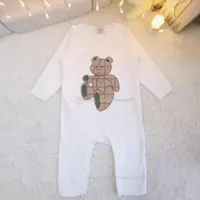 Pasgeboren baby Rompers Boy Girl Long Sleeve Bodysuit Jumpsuits Peuter kinderen Boutique kleding Romper Brand Kinderkleding