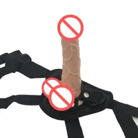 Realistic Dildo Black Velvet Strap On Dildos Pants For Woman Men Couples Lesbian Gay Adult Game Sex Toys