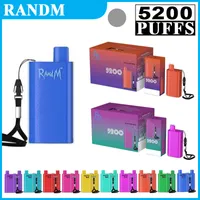 Original Randm Squid Box 5200 Puffs Einweg -Vape -Stift -E -Zigaretten 10 Farben mit 850 mAh wiederaufladbarer Akku 12ml Mesh Coil vs Bang Mesh Filex Max 5000