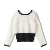 Women&#039;s Knits & Tees 2022 Autumn Gaganight Elegant Lady Chic Knitted Pull Femme Slim Tops Jumpers Women Luxury Cardigans Long Sleeve Thin Sw