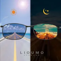 Lunettes de soleil lioumo carré pour hommes femmes polariser les verres de conduite pochromiques lunettes unisexes accessoires Lentes de Sol