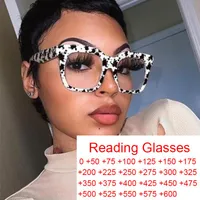 Lunettes de soleil Lunettes de lecture surdimensionnées Dames Brand Designer Vintage Big Frame Eye for Women Classic Clear Square Eyeglass 1Sunglasses