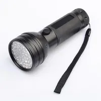 epacket 395nm 51LED UV紫外線懐中電灯LEDブラックライトトーチライト照明ランプアルミシェル268K