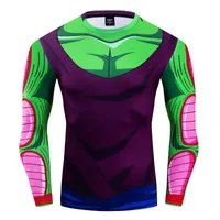 Men's T-Shirts 3D Print T Shirt For Men Compression Long Sleeve Summer Cosplay Fashion Fitness Elastic Tight Brand Clothing Tops Tees