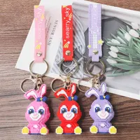 Keychains Cartoon building block lovely Ling Na Belle key dull cute car pendant bag small gift