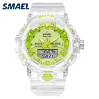 Woman Watch Quartz SMAEL Sports Watches 50M Waterproof Wristwatches Lady Jelly Starp Clock 8025 reloj mujer Ladies Watch Women 201217Q
