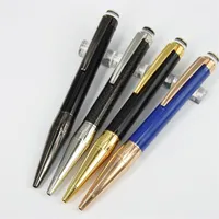 Flat Head White Crystal top Metal Luxury Ballpoint pen office & office writing supplier famous pens Germany2991