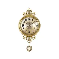 Luxus Vintage Wall Clock Digital Stille große klassische Pendel Wanduhr Kupfer Europäische Wohnzimmer KLOK Home Decor Ad50WC12788