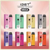 Orijinal Iget Mega 3000Puffs Tek Kullanımlık E Sigara Pod Cihaz Önceden doldurulmuş kartuş çubuğu vape kalem otantik vs xxl artı maks.