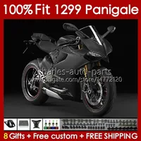 Injection mold Body For DUCATI Panigale 959R 1299R 959S 1299S 2015-2018 Bodywork 140No.118 959 1299 S R 2015 2016 2017 2018 959-1299 15 16 17 18 OEM Fairing flat black