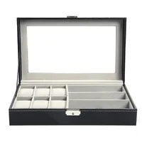 Watch Boxes & Cases Multi - Functional Box Sunglass High End Glasses Display Sunglas Organizer Case Locked Holder O