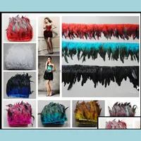 Feathers Retail Services Office School Business Industrial 5 Yards/Lot 12-15 Cm /5-6 Inches Coque Rooster Tail Feather Trimming Fringe. 10