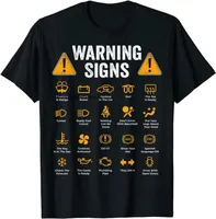 재미 있은 운전 경고 표지판 101 자동 정비사 선물 드라이버 티셔츠 패션 캐주얼 티셔츠 코튼 망 탑 티셔츠 220419