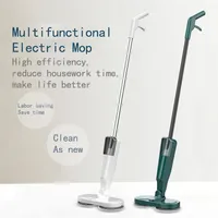 Elektrische Bodenmops mit Sprühhandwerk -Spin und GO Mopp ohne Kabelwassertank Waschen Mop Reinigung Haushalt201p