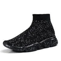 2022 Designer Paris Sock Shoes غير الرسمي Triple Speed ​​Trainer Black White Red Flat Mens Socks Soneakers Platform Eur 36-45