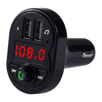 FM Verici TF Kart U Disk Müzik Çalmak Araba MP3 Çalar 2 USB Araç Şarj Bluetooth uyumlu 5.0 Handsfree X1