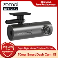 70mai Smart Dash Cam 1S English Voice Control 70 Mai Car Camera 1080P 130FOV Wifi 70mai Car DVR Car Recorder Auto Recorder Wifi