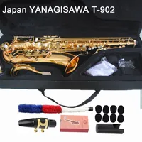 Real S Professional Yanagisawa T-902 T-WO2 Tenor Saxophone Paint Golden Brass Strument BB Tenor Sax con AccessO223S