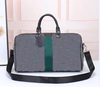 Designers Duffel Bags 50CM luxury large capacity travel sale High quality women men Genuine Leather shoulder Fashion duffle bag carry rivets 44cm