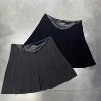 Tasarım Marka kadın Etek Moda Seksi Pileli Kısa Etekler ile Inverted Üçgen Klasik Lady Elbise Yüksek Kalite Boyutu S-L