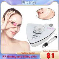 2 In 1 Ultrasonic Rf Facial Lifting Machine Skin Massager Beauty Instrument Wrinkle Removal Tightening Cleaning Face Care Tool H220422