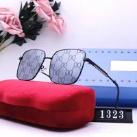 Мода Мужчины Солнцезащитные очки Женщины Полночная буква буквы прямоугольник дизайнер девять цветов роскоши высококачественные линзы HD Очеительщики Unisex