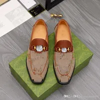A4 2022 New 8 Style G Crocodile Pattern Luxury Men's Leather Shoe Loafers Fashion Formal Wedding Gentleman Male Designer Dress Shoes men dresses shoes