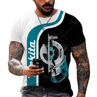 Мода Summer Tools 3D Принт мужская футболка повседневная круглая шея с короткими рукава
