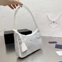 Diamond Women Shoulder Bag 2023 New Reedition 2000 Underarm Purses Fashion Lady Designers Luxurys Handbags Bling Nylon High-quality
