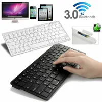 Wireless Bluetooth 3.0 tastiera ultra sottile per iOS/Android/Windows Tablet PC nero