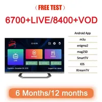 Smart TV Android Box Live 50 países Protetores de tela PC M3U APK Program 10000 para Europa France UK