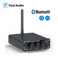 FOSI Audio Bluetooth 2 Kanałowy Sound Power Stereo Wzmacniacz TPA3116D2 Mini HiFi Digital AMP dla głośników 50 W BT10A Bass Bass