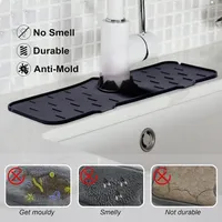 Silicone faucet drain pad splash-proof kitchen sink drying pad water blocking pads