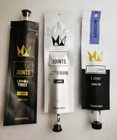 pre roll plastic tube conical with mylar bag childproof zipper package Custom joint container packaging holder blunt vials cones doob