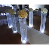 Décoration 110 cm de haut en or Silver Flower Stand Weddings Centre