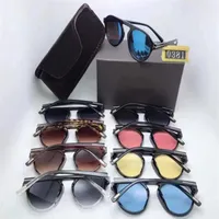 New round Sunglasses Man Woman Eyewear toms Fashion Designer rounds Sun Glasses UV400 fords Lenses Trend Sunglasses 0381 With box304O