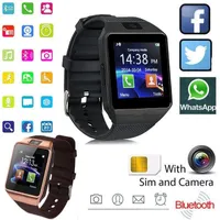 Écran tactile numérique Z3 DZ09 Smart Watch Q18 Bracelet Camera Bluetooth Wristwatch Carte Smartwatch iOS Android Phones Prise en charge