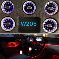 Tak ve Oyun Mercedes W205 X253 Hava Firar Ortam Işık GLC C Sınıfı 2014 + Outlet Araba İç Ön Konsol Hava Havalandırma Işık