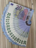 20 cópia mais realista Prop 23 Money Nightclub Play Play Bank Note Business para filme Fake Collection Euros Fuqbm