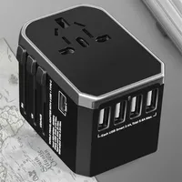 4 usb 2000w 5.6a type- c multi socket universal travel adapter plug converter for us uk au eu power plug adaptor223l