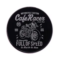 Cafe Racer Motorcycle Club Pin UK Motorcycleclub Brooch Born to Ride Live to Ride