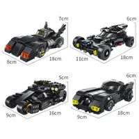 Bat Mobile Racing Model is compatibel met Le Go Small Pellet Boy Children's Puzzle Building Toy Cars