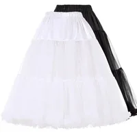 Tutu etek balo elbisesi tül petticoats vintage düğün black white kadınlar gökkele krinoline gelin düğün aksesuarları3257