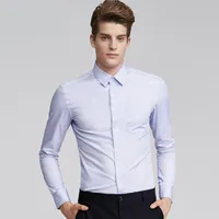Chemises décontractées masculines 2022 Brand White Shirt Men's Men's Long Mling Business Suit Professional Travail Solid Color Shirtmen's