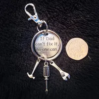 Mini Tools Keychain If Dad Can't Fix It No One Can Father Gift for Daddy's Gift YTT5431292q