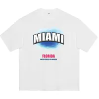 Erkek Tişörtler Hip Hop Sokak Giyim Harajuku T Shirt Trendyol Mektup Baskı Miami Moda Büyük Boy Kısa Kol Y2K Giysileri Pamuk Üst Tees