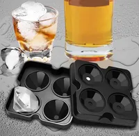 Bar Ball Square Diamond Shape Ice Cube Mold Whisky Wine Cool Down Ice Maker Herbruikbare kubussen Dienblad voor vriezer met deksel
