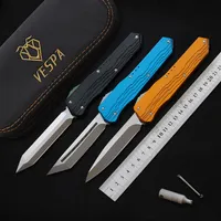 VESPA Tactical Combat knife Automatic EDC M390 steel blade Aluminum TC4 Handle outdoor camping hunting knives survival tool Self-184E