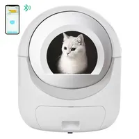Boîte à litière de chat d'auto-nettoyage pour plusieurs chats à ramasser automatiquement adapté à toutes sortes Secure Secure Odor Application Control Support 5G 2.4G WiFi