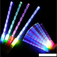 Yeni Styles LED Cheer Rave Glow Sticks Çocuklar için Akrilik Spiral Flaş Değili Oyuncaklar Noel Konseri Bar Doğum Günü Partisi Malzemeleri